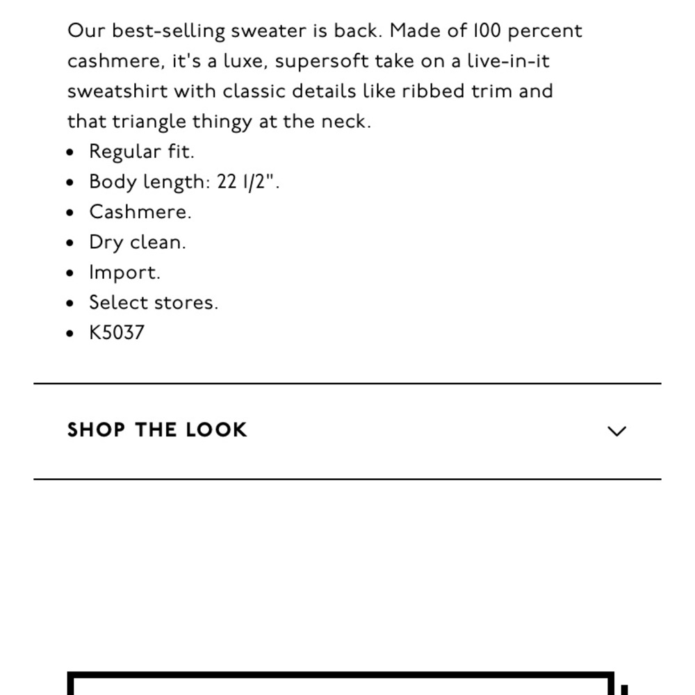 Madewell Cashmere Sweatshirt - Picture 5 of 5